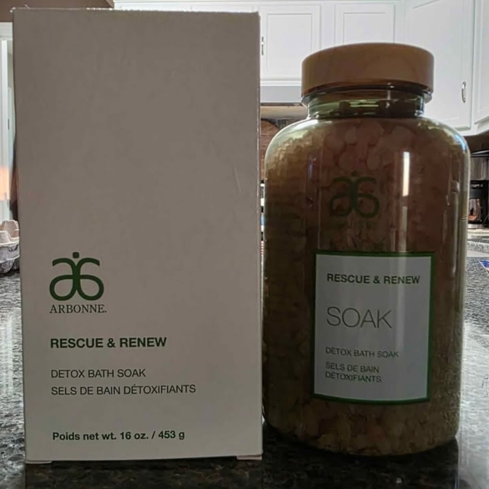 Arbonne Rescue & Renew Detox Bath Soak - Natural Beige